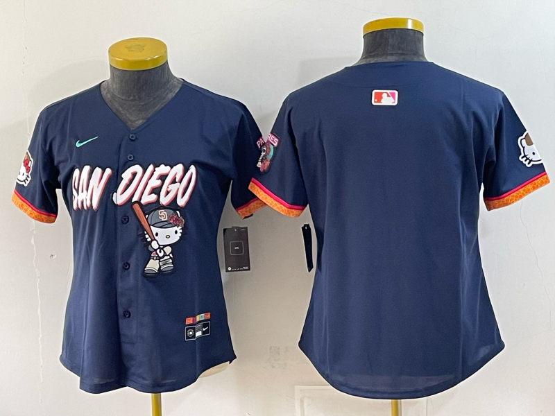 women San Diego Padres blank blue Nike 2026 MLB Jersey 08310012